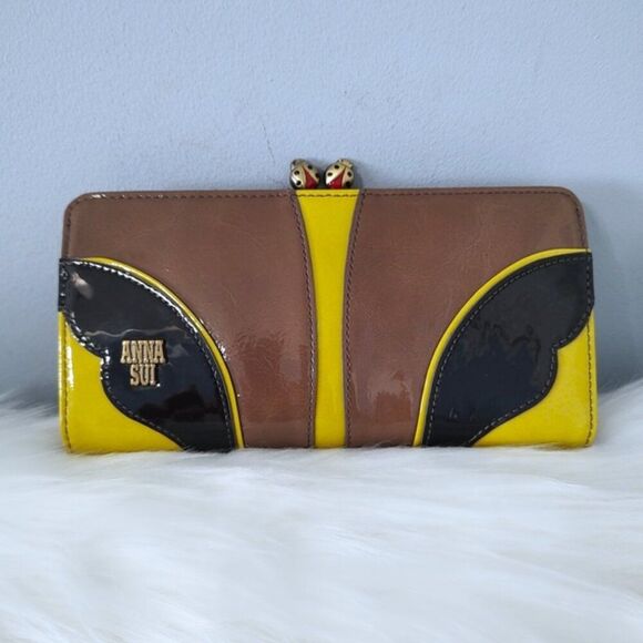 Anna Sui Handbags - Anna Sui ladybug butterfly wallet EUC